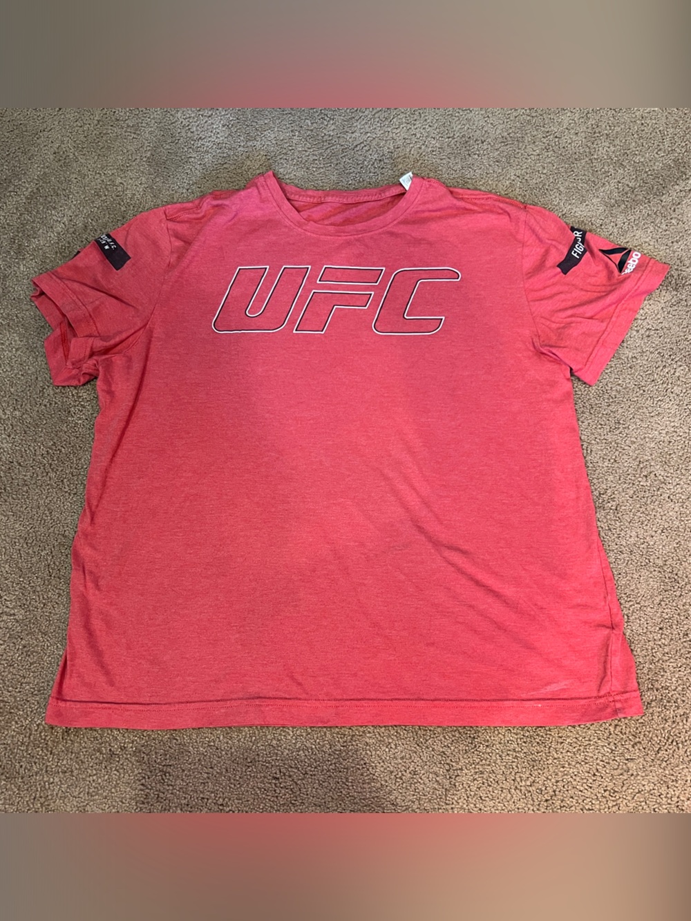 UFC Red Short Sleeve Logo Tee